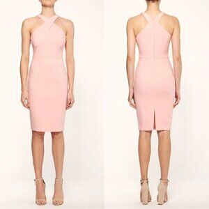Likely Carolyn Light Pink Bodycon Halter Mini Dress US 6​​​​​​​​​​​​​​​